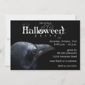 Halloween Raven Einladung (Vorderseite)