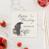Halloween Raven Happy Haunting Paper Napkin Serviette (Beispiel)