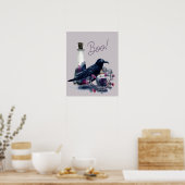 halloween raven magic print poster (Küche)