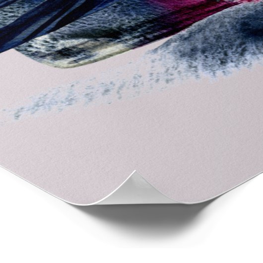 halloween raven magic print poster (Ecke)