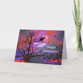 Halloween Raven Night Karte