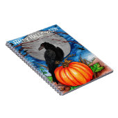 Halloween Raven Notizblock (Rechte Seite)