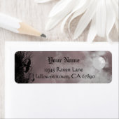 Halloween Raven Red Sky Custom Address Label (Insitu)