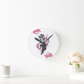 Halloween Raven Round Acrylic Wall Clock Runde Wanduhr (Zuhause)