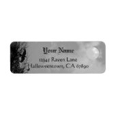 Halloween Raven Sky Custom Return Address Label (Vorne)