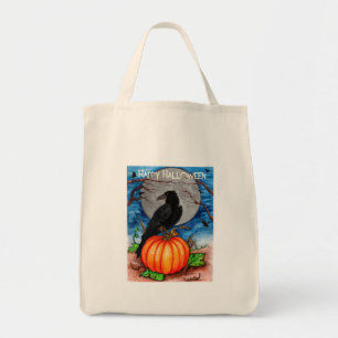 Halloween Raven Tragetasche