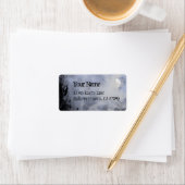 Halloween Ravens Blue Sky Custom Address Label Adressaufkleber (Insitu)