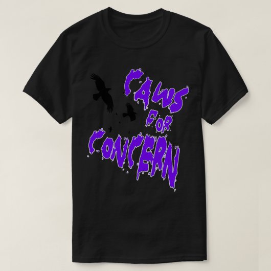 Halloween Ravens Caws zum Spaß Lila Q T-Shirt (Design vorne)