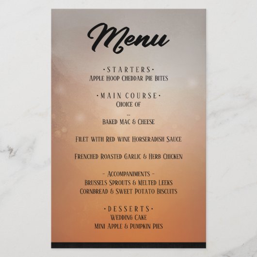 Halloween Ravens Matching Menu (Vorderseite)