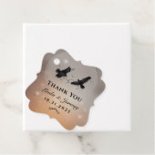 Halloween Ravens Wedding Vielen Dank Geschenkanhänger (Beispiel)