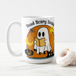 Halloween Read Beängstigend Books Ghost Black Cat  Kaffeetasse