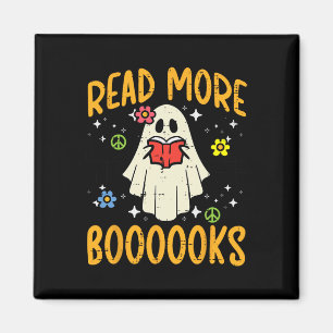 Halloween Read more Books Retro Costume Teacher Wo Magnet