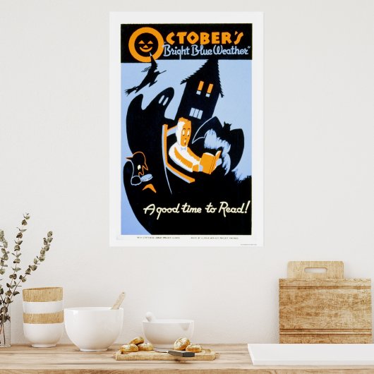 Halloween Reading 1937 WPA Poster (Küche)
