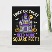 Halloween Real Estate Agent Broker Funny Realtor M Karte (Vorderseite)