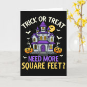 Halloween Real Estate Agent Broker Funny Realtor M Karte (Gelbe Blume)