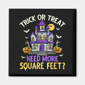 Halloween Real Estate Agent Broker Funny Realtor M Magnet (Vorne)