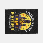 Halloween Real Estate Agent Funny Realtor Bootiful Fleecedecke (Vorderseite (Horizontal))