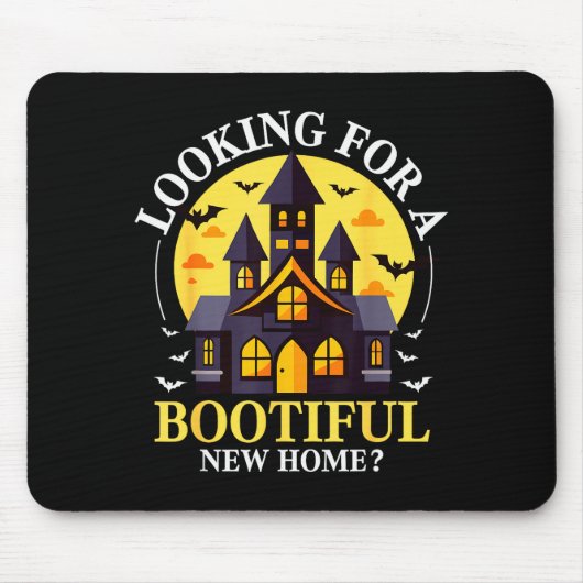 Halloween Real Estate Agent Funny Realtor Bootiful Mousepad (Vorne)