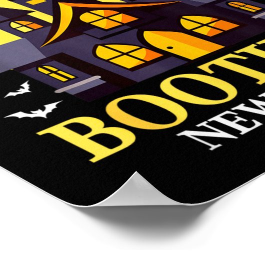 Halloween Real Estate Agent Funny Realtor Bootiful Poster (Ecke)