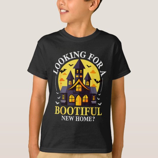Halloween Real Estate Agent Funny Realtor Bootiful T-Shirt (Vorderseite)