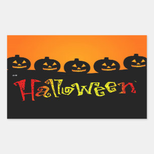 Halloween-Rechteckheber Rechteckiger Aufkleber