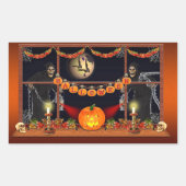 Halloween Rechteckiger Aufkleber (Vorderseite)