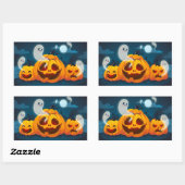 Halloween Rechteckiger Aufkleber (Blatt)