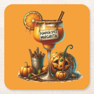 Halloween Rechteckiger Pappuntersetzer