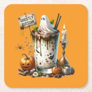 Halloween Rechteckiger Pappuntersetzer