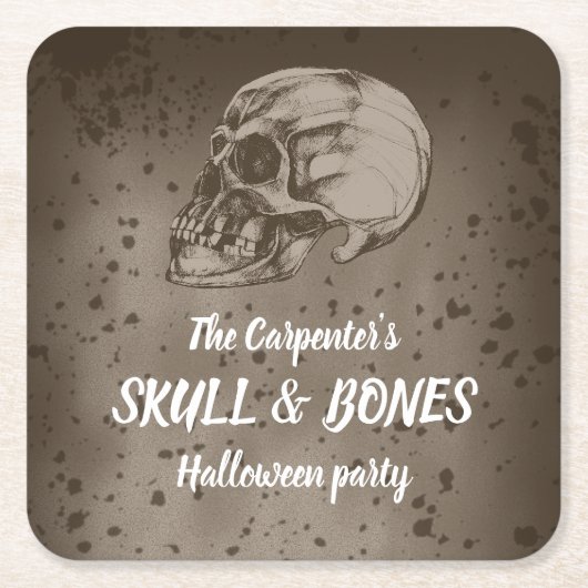 Halloween Rechteckiger Pappuntersetzer (Vorderseite)