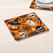 Halloween Rechteckiger Pappuntersetzer (angewinkelt)