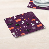 Halloween Rechteckiger Pappuntersetzer (angewinkelt)