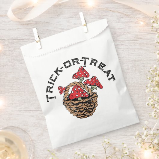 Halloween Red Cap Mushrooms Geschenktütchen (Ausgeschnitten)