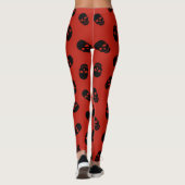Halloween Red Skull Popular Elegante Leggings (Rückseite)