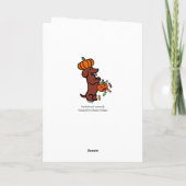 Halloween Red Smooth Hair Dackel Card Karte (Rückseite)