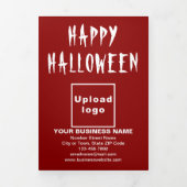 Halloween Red Trifold Card Dreifach Gefaltete Karte (Cover)