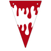 Halloween Red White Spooky Blood Muster Wimpelkette (Zweite Fahne)