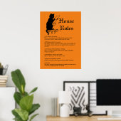 Halloween-Regeln Poster (Heimbüro)