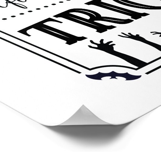 Halloween-Regeln Poster (Ecke)