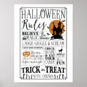 Halloween-Regeln Poster (Vorne)