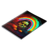 Halloween-Regenbogen des Bösen Notizblock (Linke Seite)