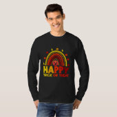 Halloween Regenbogen Glückliches Süßes-oder-Saures T-Shirt (Vorne ganz)