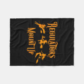 Halloween Regulators Mount Up Witches  Fleecedecke (Vorderseite (Horizontal))