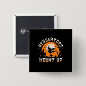 Halloween-Regulierer treiben auf Button (Vorne & Hinten)
