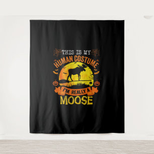 Halloween Reh Wandteppich