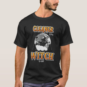 Halloween Reiniger Witze Funny Niedliche Reinigung T-Shirt