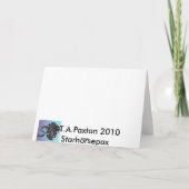 Halloween-Reiter-Karte Karte (Rückseite)