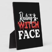 Halloween Resting Witch Facce Birthday Fotoplatte (Seite)