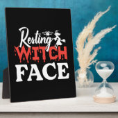 Halloween Resting Witch Facce Birthday Fotoplatte (Seite)