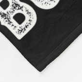 Halloween Retro Boo Ghost Dies ist ein Bootblatt Fleecedecke (Ecke)